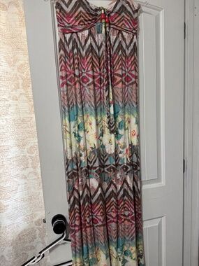 Strapless maxi dress